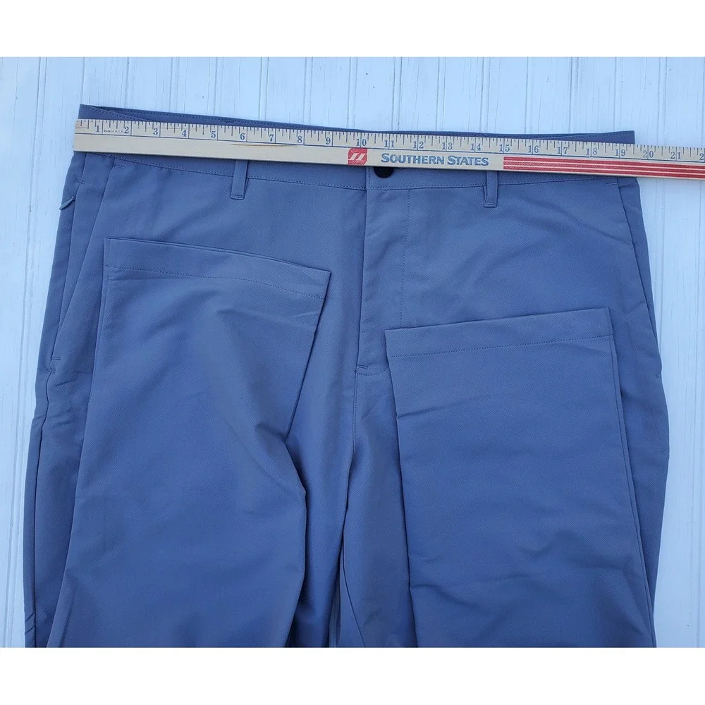 Banana Republic Core Temp Slim Fit Pants Mens 38x30 Blue Gray‎ Performance Chino
